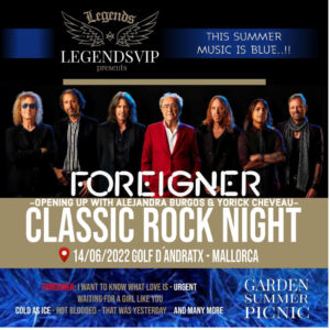 : Alejandra Burgos & Yorick Cheveau – Opening up for Foreigner in Mallorca