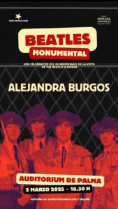Concierto: Alejandra Burgos en el Tributo Beatles Monumental – Auditorium de Mallorca