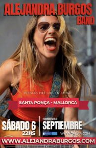 Concierto: Alejandra Burgos Band – Fiestas del Rei en Jaume 2025